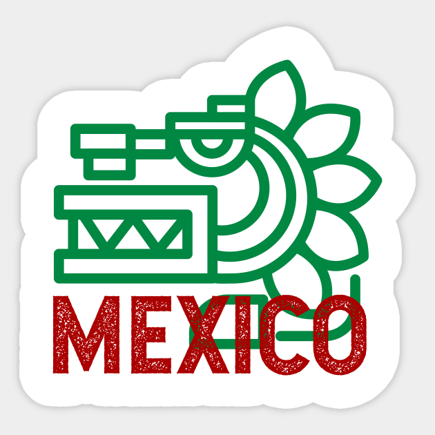 Mexico - aztec pixel design Sticker by verde